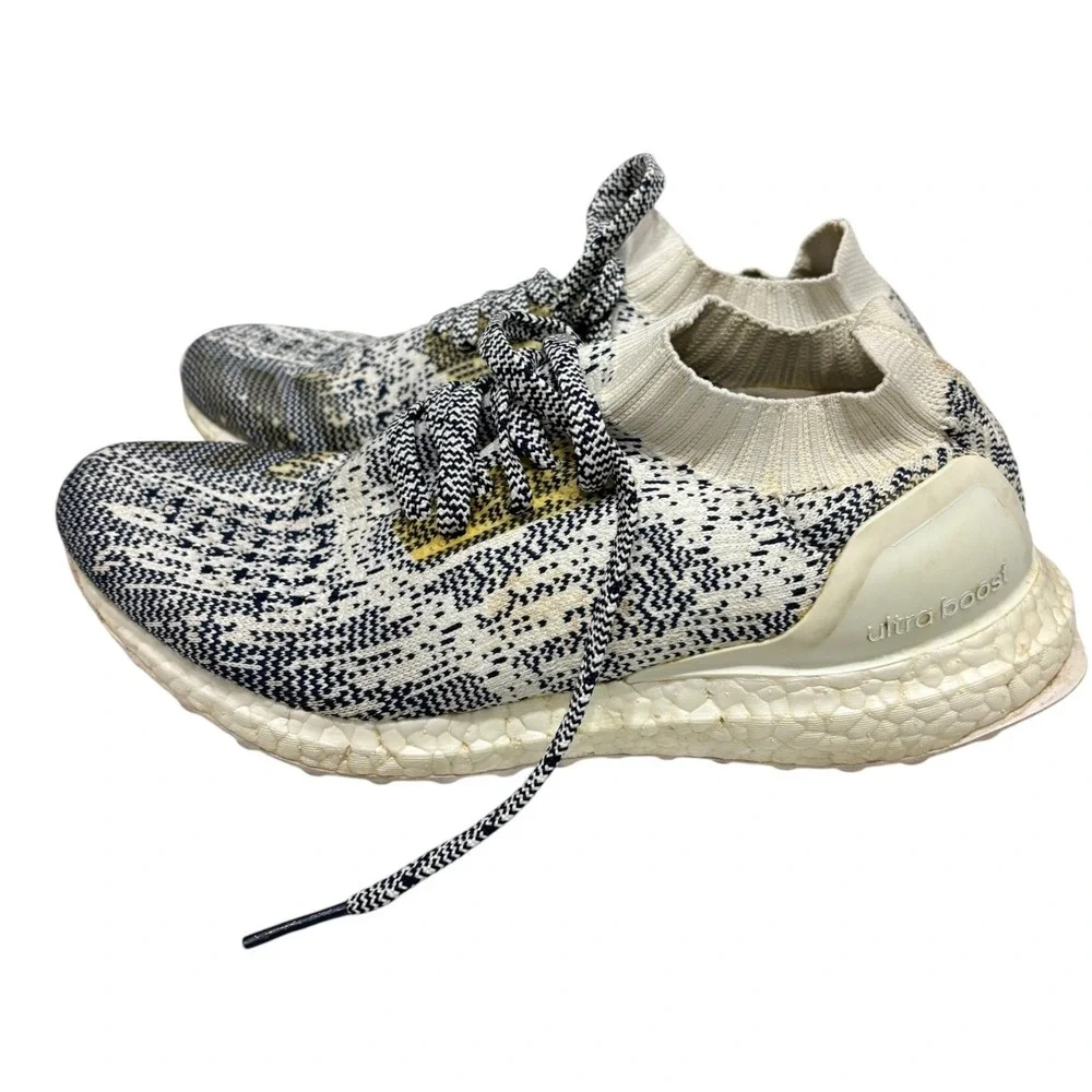 Adidas UltraBoost Uncaged Non Dyed White Navy Oreo BA79616 Mens Size 7
